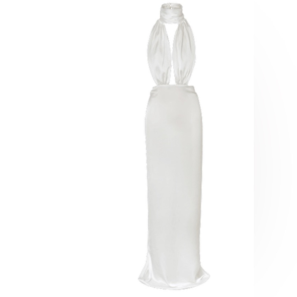 Baobab white keyhole dress